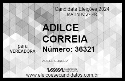 Candidato ADILCE CORREIA 2024 - MATINHOS - Eleições