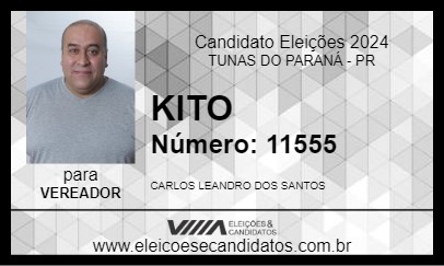 Candidato KITO 2024 - TUNAS DO PARANÁ - Eleições