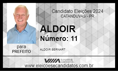 Candidato ALDOIR 2024 - CATANDUVAS - Eleições