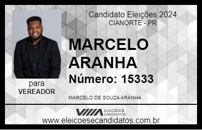 Candidato MARCELO ARANHA 2024 - CIANORTE - Eleições