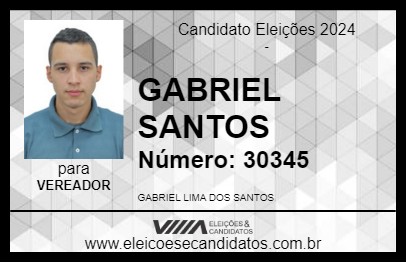 Candidato GABRIEL SANTOS 2024 - IBEMA - Eleições