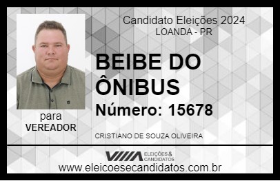 Candidato BEIBE DO ÔNIBUS 2024 - LOANDA - Eleições