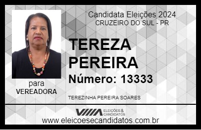 Candidato TEREZA PEREIRA 2024 - CRUZEIRO DO SUL - Eleições