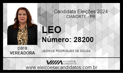 Candidato LEO 2024 - CIANORTE - Eleições