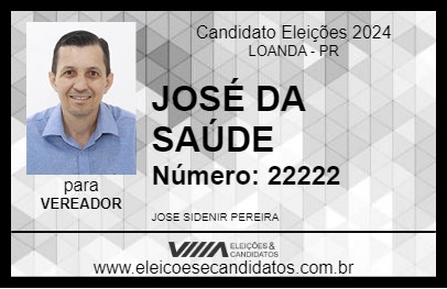 Candidato JOSÉ DA SAÚDE 2024 - LOANDA - Eleições