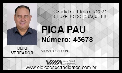 Candidato PICA PAU  2024 - CRUZEIRO DO IGUAÇU - Eleições