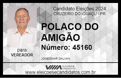 Candidato POLACO DO AMIGÃO 2024 - CRUZEIRO DO IGUAÇU - Eleições