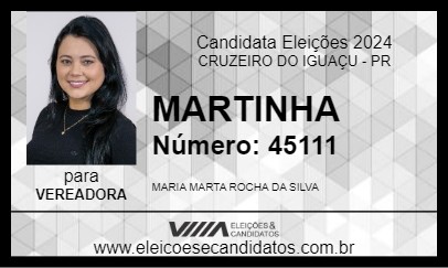 Candidato MARTINHA 2024 - CRUZEIRO DO IGUAÇU - Eleições