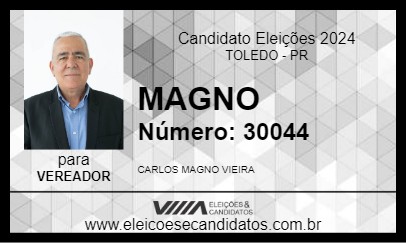 Candidato MAGNO 2024 - TOLEDO - Eleições