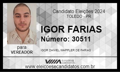 Candidato DANIEL WAPPLER 2024 - TOLEDO - Eleições