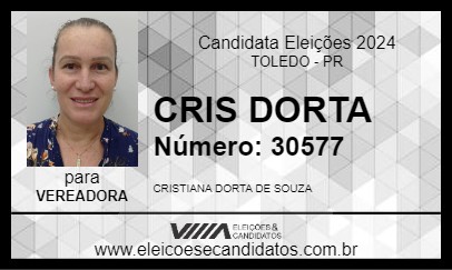 Candidato CRIS DORTA 2024 - TOLEDO - Eleições