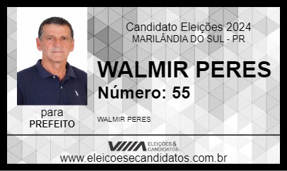 Candidato WALMIR PERES 2024 - MARILÂNDIA DO SUL - Eleições