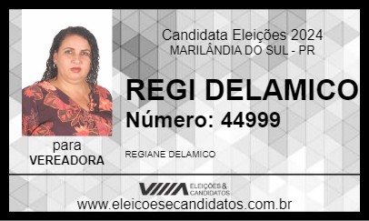 Candidato REGI DELAMICO 2024 - MARILÂNDIA DO SUL - Eleições