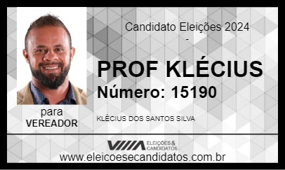 Candidato PROF KLÉCIUS 2024 - TELÊMACO BORBA - Eleições