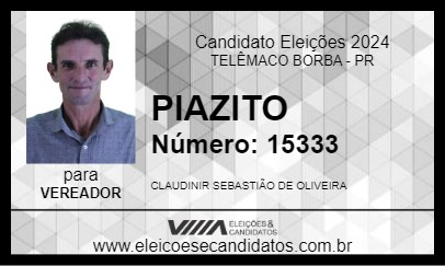 Candidato PIAZITO 2024 - TELÊMACO BORBA - Eleições