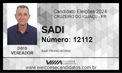 Candidato SADI 2024 - CRUZEIRO DO IGUAÇU - Eleições