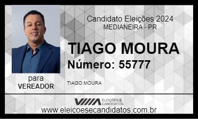 Candidato TIAGO MOURA 2024 - MEDIANEIRA - Eleições