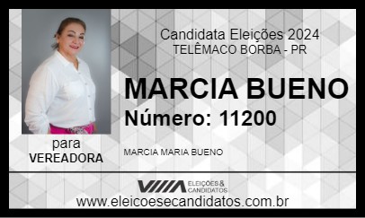 Candidato MARCIA BUENO 2024 - TELÊMACO BORBA - Eleições