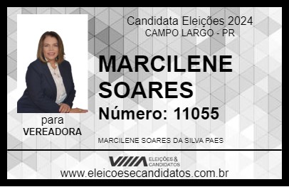 Candidato MARCILENE SOARES 2024 - CAMPO LARGO - Eleições