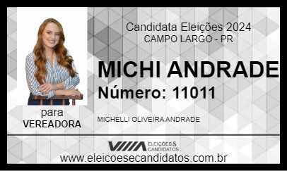 Candidato MICHI ANDRADE 2024 - CAMPO LARGO - Eleições