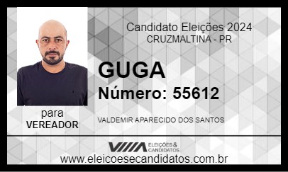 Candidato GUGA 2024 - CRUZMALTINA - Eleições