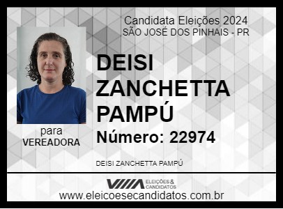 Candidato PROF DEISI 2024 - SÃO JOSÉ DOS PINHAIS - Eleições