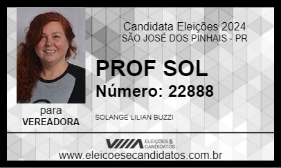 Candidato PROF SOL 2024 - SÃO JOSÉ DOS PINHAIS - Eleições