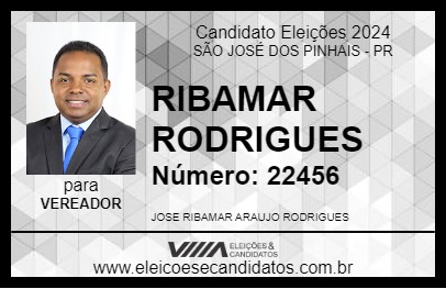 Candidato RIBAMAR RODRIGUES 2024 - SÃO JOSÉ DOS PINHAIS - Eleições