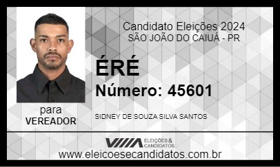 Candidato ÉRÉ 2024 - SÃO JOÃO DO CAIUÁ - Eleições