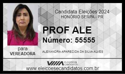 Candidato PROF ALE 2024 - HONÓRIO SERPA - Eleições