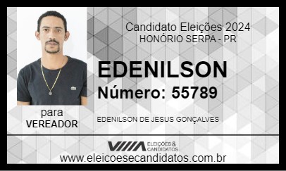 Candidato EDENILSON 2024 - HONÓRIO SERPA - Eleições