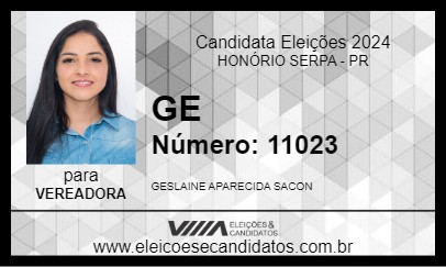 Candidato GE 2024 - HONÓRIO SERPA - Eleições