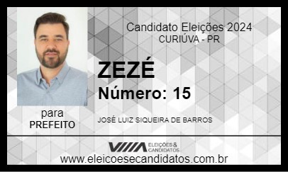 Candidato ZEZÉ 2024 - CURIÚVA - Eleições