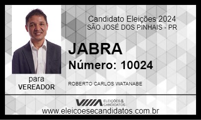 Candidato JABRA 2024 - SÃO JOSÉ DOS PINHAIS - Eleições