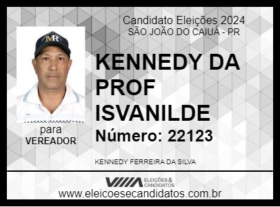 Candidato KENNEDY DA PROF ISVANILDE 2024 - SÃO JOÃO DO CAIUÁ - Eleições