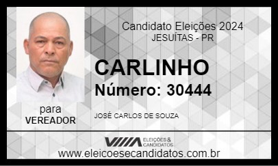 Candidato CARLINHO 2024 - JESUÍTAS - Eleições