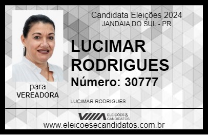 Candidato LUCIMAR RODRIGUES 2024 - JANDAIA DO SUL - Eleições