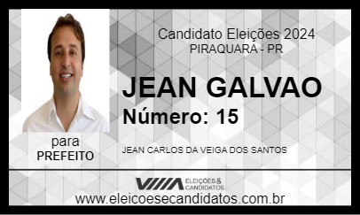 Candidato JEAN GALVAO 2024 - PIRAQUARA - Eleições