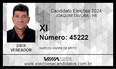 Candidato XI 2024 - JOAQUIM TÁVORA - Eleições