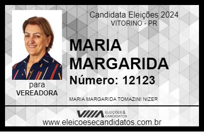 Candidato MARIA MARGARIDA 2024 - VITORINO - Eleições