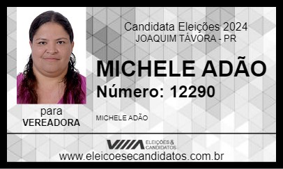 Candidato MICHELE ADÃO 2024 - JOAQUIM TÁVORA - Eleições