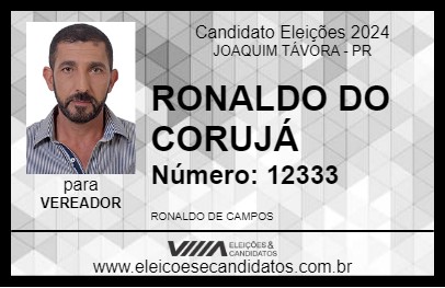 Candidato RONALDO DO CORUJÁ 2024 - JOAQUIM TÁVORA - Eleições