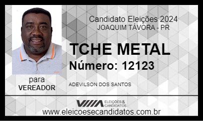 Candidato TCHE METAL 2024 - JOAQUIM TÁVORA - Eleições