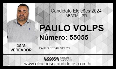 Candidato PAULO VOLPS 2024 - ABATIÁ - Eleições