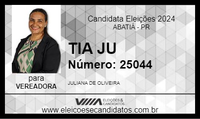 Candidato TIA JU 2024 - ABATIÁ - Eleições