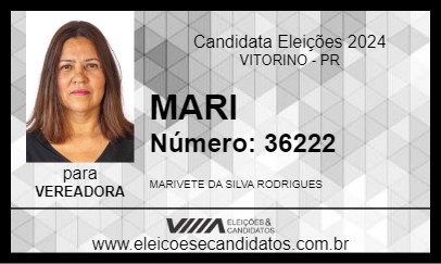 Candidato MARI 2024 - VITORINO - Eleições