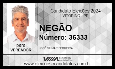 Candidato NEGÃO 2024 - VITORINO - Eleições