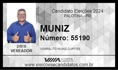 Candidato MUNIZ 2024 - PALOTINA - Eleições