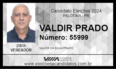 Candidato VALDIR PRADO 2024 - PALOTINA - Eleições