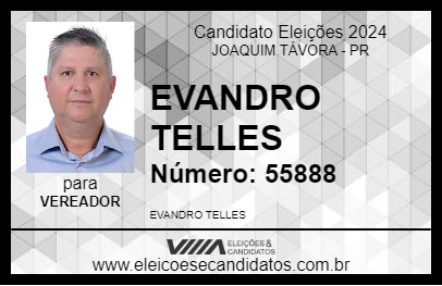 Candidato EVANDRO TELLES 2024 - JOAQUIM TÁVORA - Eleições